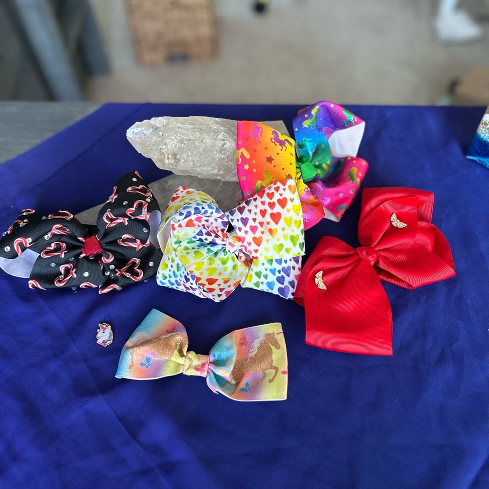 Colorful Kids Hair Bow Set Jojo Siwa and more!